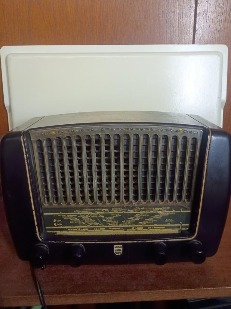 Philips Bakeliet radio antiek, Ophalen of Verzenden, Philips, Veen, Geen