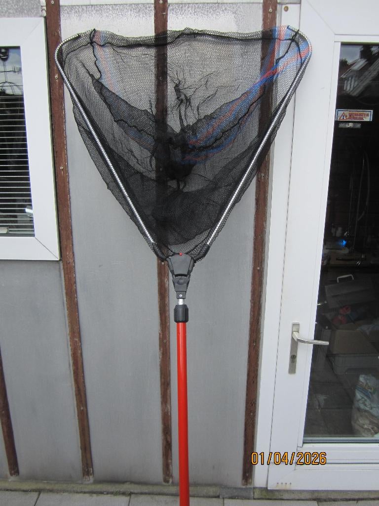 schepnet voor karper vissers lengte steel240cm uitschuifbaar, Ophalen, Nieuw, Net of Fuik