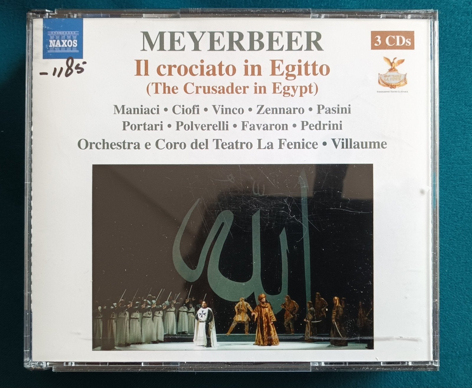 Meyerbeer- Il crociato in Egitto (3cd) Naxos, Ophalen of Verzenden, Romantiek, Zo goed als nieuw, Opera of Operette