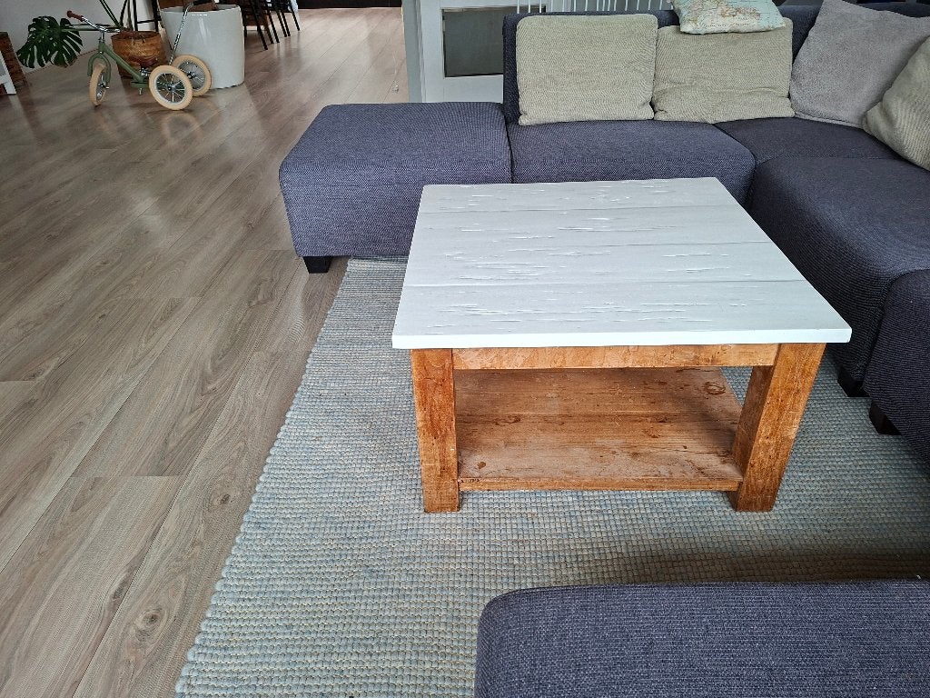 Salontafel teakhout, Ophalen, Gebruikt, 50 tot 100 cm, 50 tot 100 cm