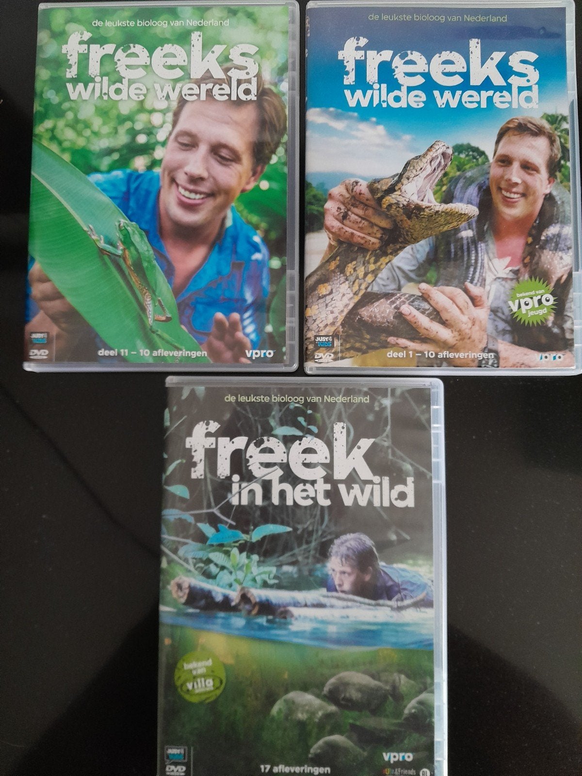 Freek Vonk 3 dvd's, Gebruikt, Alle leeftijden, Natuur, Ophalen of Verzenden