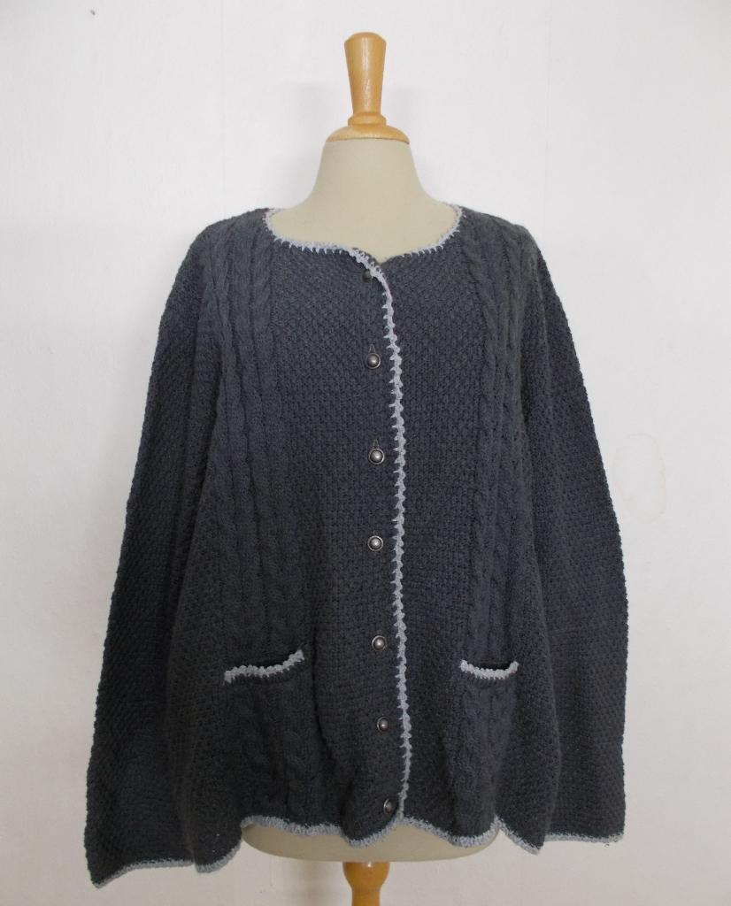 Donkergrijs 50% katoenen trachten look vest! XL/XXL, Verzenden, Zo goed als nieuw, Maat 46/48 (XL) of groter, Grijs