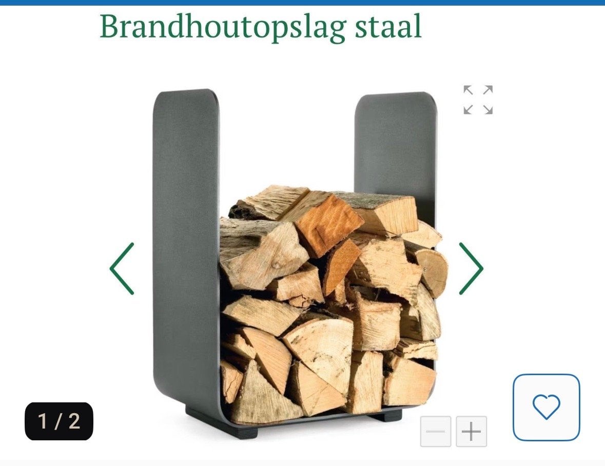 Stalen Brandhoutopslag - Modern en Duurzaam, Tuin en Terras, Ophalen, Blokken