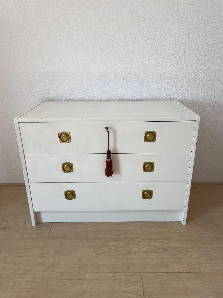 Antiek ladekastje, Huis en Inrichting, Ophalen, Gebruikt, 50 tot 100 cm, 3 of 4 laden