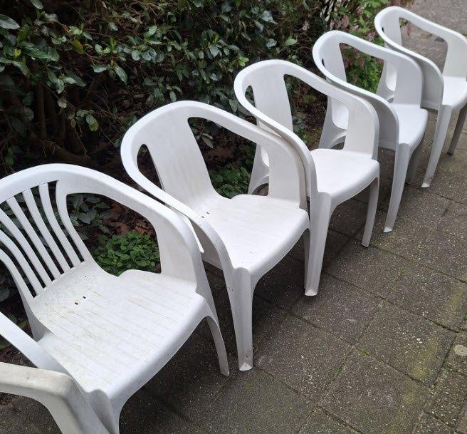 tuinstoelen Hartman Bistro, Ophalen, Gebruikt, Kunststof, Stapelbaar