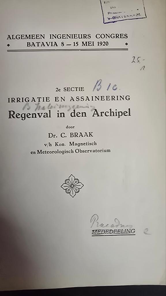 Regenval in den Archipel - Dr. C. Braak (1920), Boeken, Techniek, Ophalen of Verzenden, Gelezen, Overige onderwerpen, Dr. C. Braak