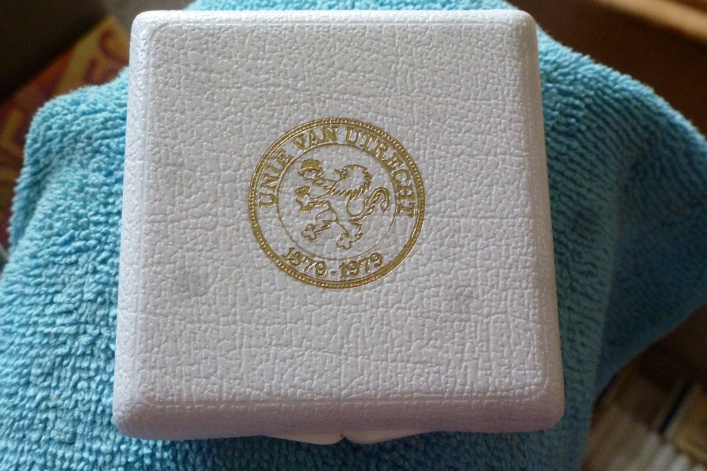 Penning Uniedaalder Unie van Utrecht 400 jaar 1979 in origin, Ophalen of Verzenden, Overige materialen, Nederland