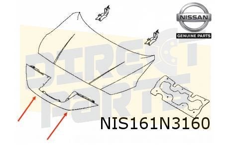 Nissan Leaf (1/18-) (ZE1E) frontafdekking voor motorkap (QAB, -, Verzenden, -, Nieuw