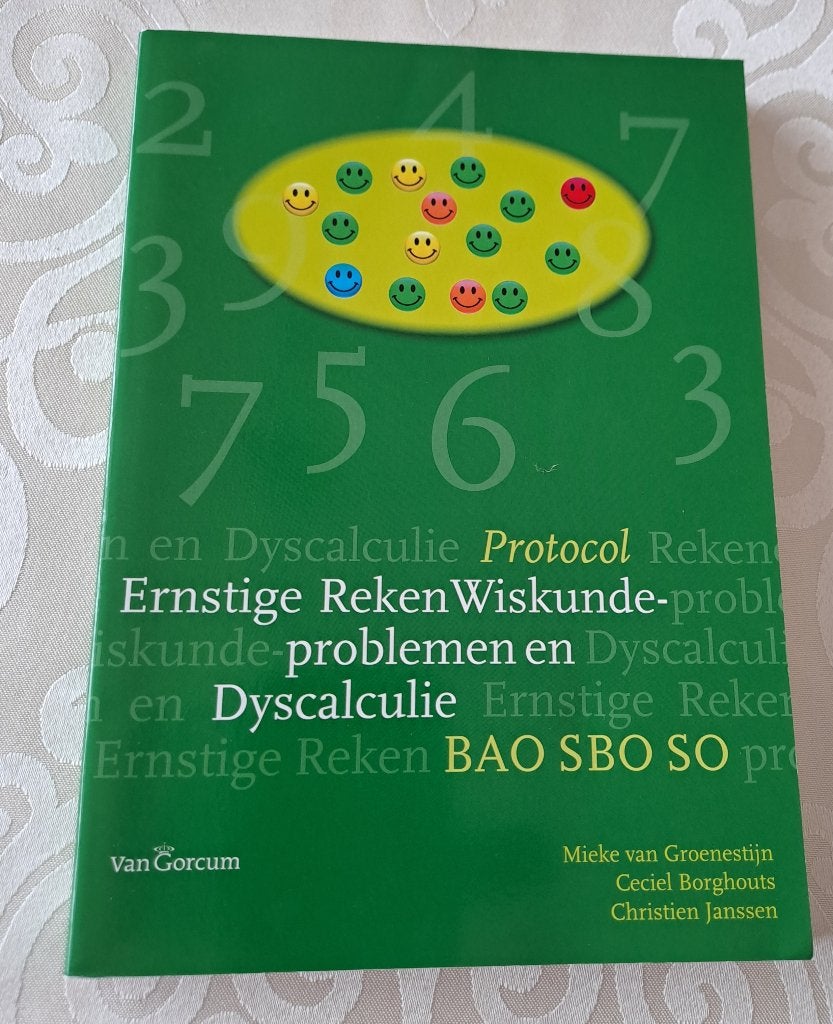 Protocol Ernstige Reken-Wiskunde-problemen en Dyscalculie, Ophalen of Verzenden, Zo goed als nieuw, Ceciel Borghouts, Christien Janssen en Mieke van Groenestijn