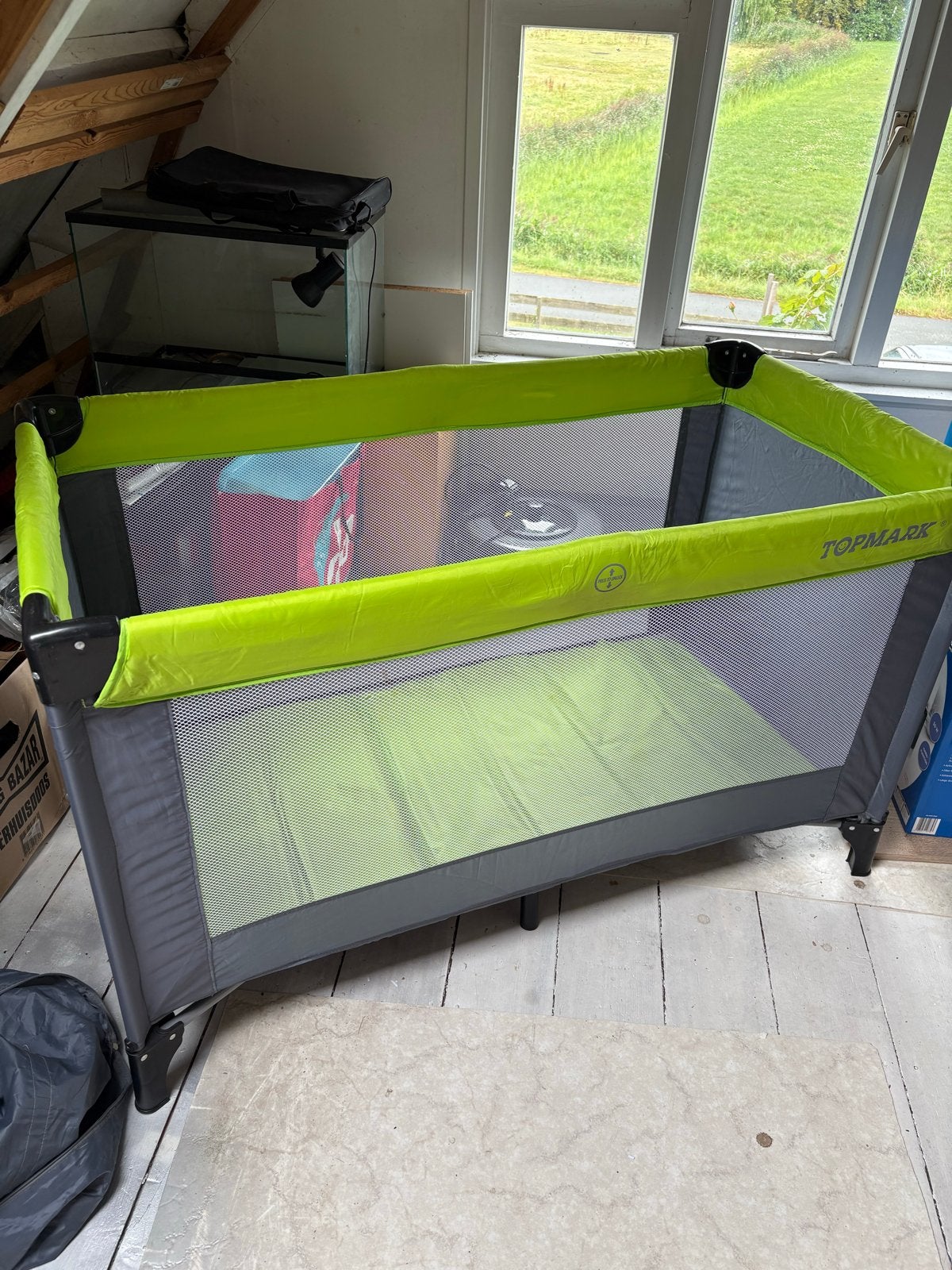 TopMark Campingbedje - Handig en Compact Reisbedje, Ophalen, Zo goed als nieuw, Reisbedje