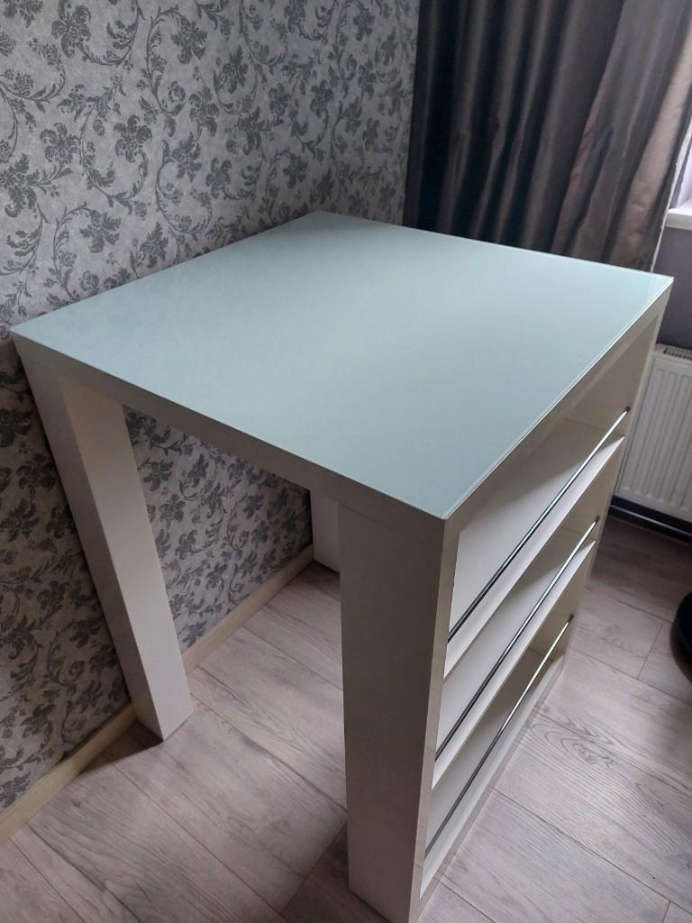 Bartafel 80x80x107,5, Huis en Inrichting, Tafels | Statafels, Ophalen, Gebruikt