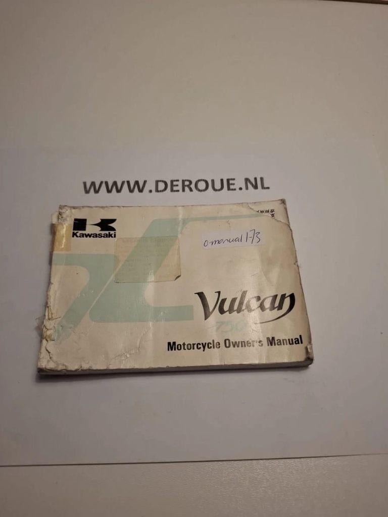 173 0WNERS MANUAL KAWASAKI VN750-A5 VULCAN 1980 USED, Motoren, Ophalen of Verzenden, Kawasaki