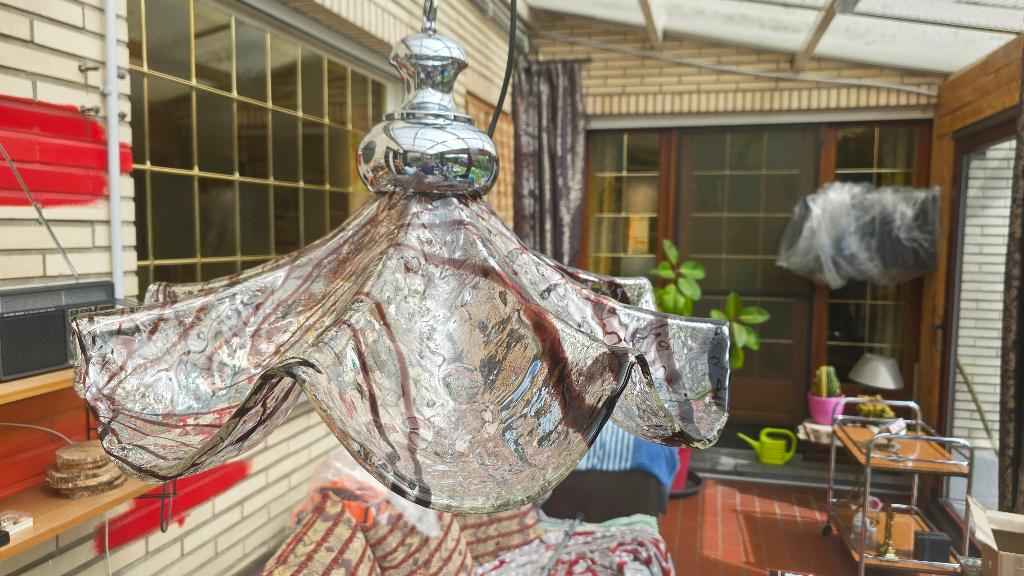 Vintage murano luster Lamter /mazzega, Ophalen of Verzenden