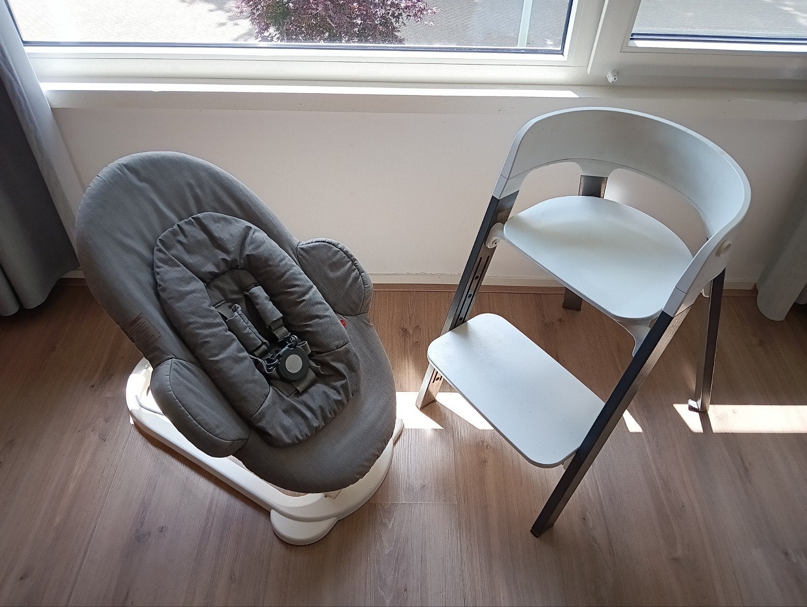 Stokke Steps kinderstoel met wipstoel, Ophalen, Zo goed als nieuw, Meegroeistoel, Gordel(s)