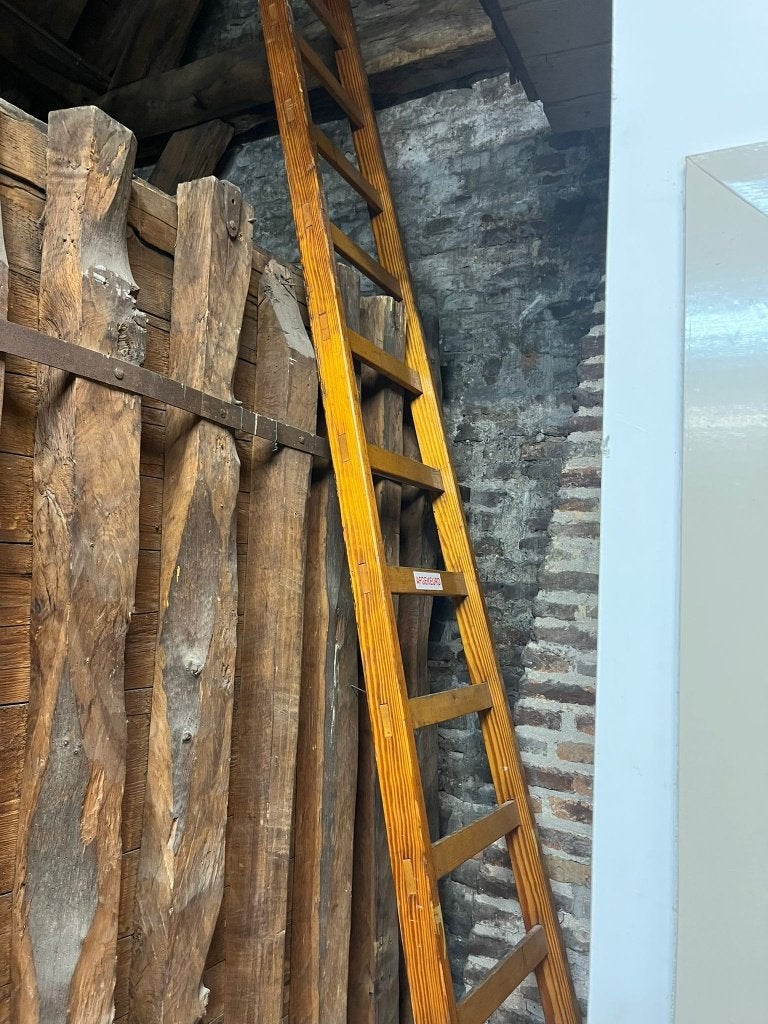 Oude/antieke ladder, Huis en Inrichting, Ophalen, Gebruikt, Bruin, Hout