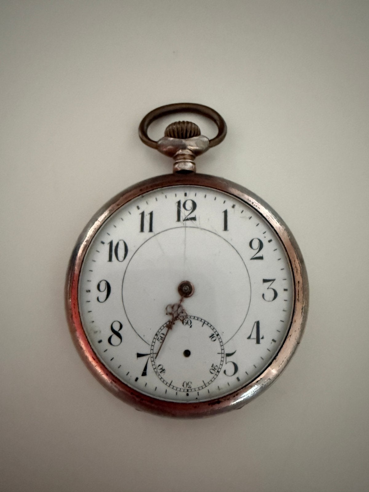 Antiek zakhorloge Ancre de Précision 15 Rubis, Sieraden, Tassen en Uiterlijk, Horloges | Antiek, Overige merken, Zakhorloge, Staal