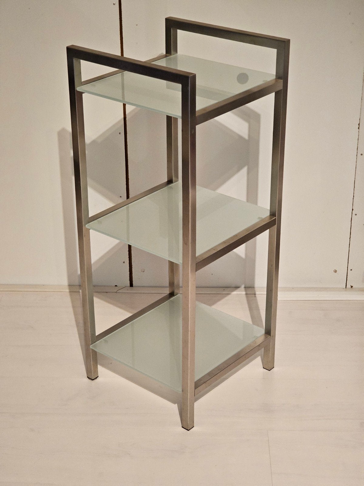 Zack Cenius Badrek 32x32x80 RVS en glas, Ophalen, (Half)hoge kast, Minder dan 50 cm, Zo goed als nieuw