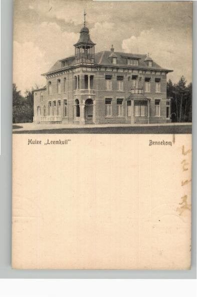 Bennekom Huize Leemkuil st 1911, Verzenden, Voor 1920, Gelopen, Gelderland