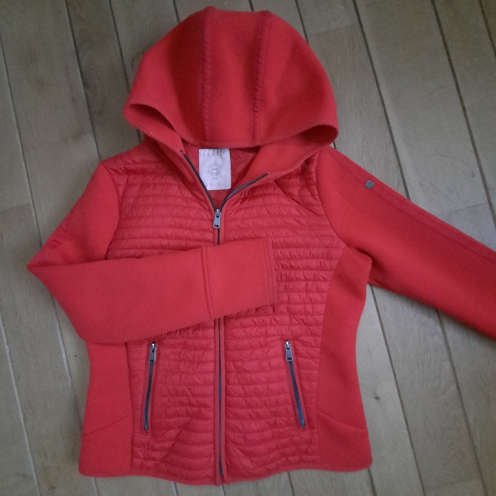 Esprit hoodie vest jack rood maat L, Maat 38/40 (M), Ophalen of Verzenden, Zo goed als nieuw, Rood