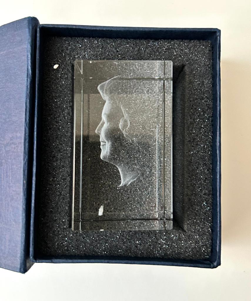3-D hologram Koningin Beatrix, Antiek en Kunst, Ophalen of Verzenden