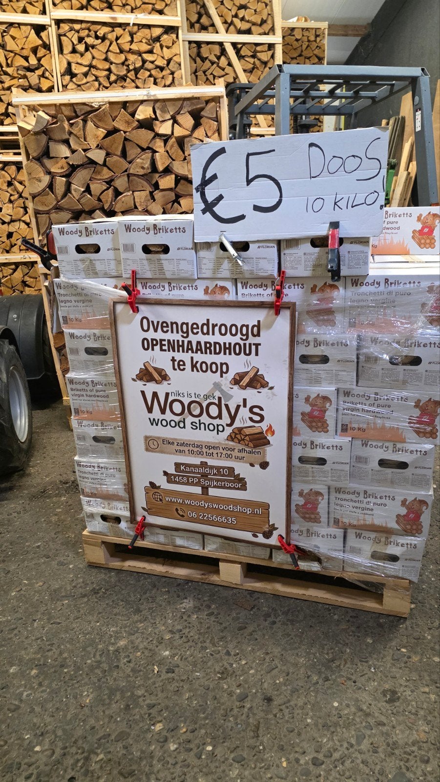 Hoge kwaliteit briketten voor 5 euro, doos 10 kilo, Minder dan 3 m³, Ophalen