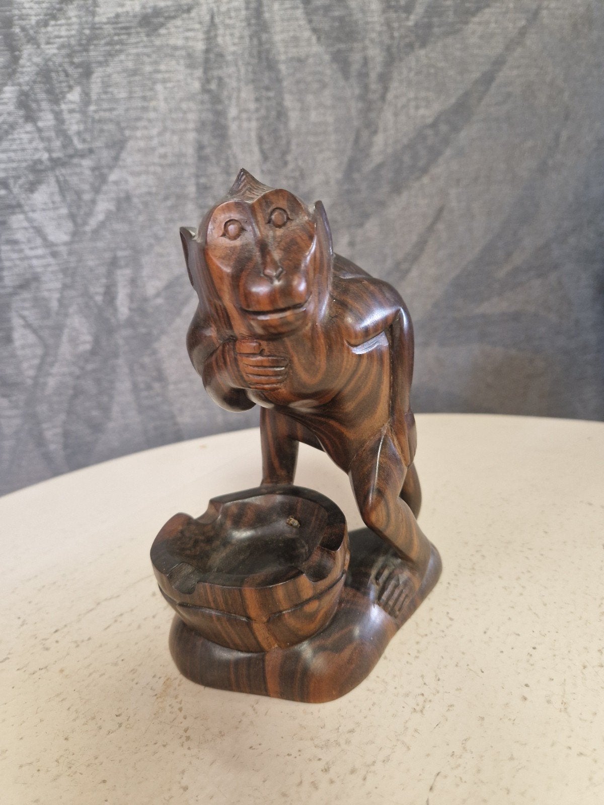 Handgesneden houten aap - Art Deco, Antiek en Kunst, Ophalen of Verzenden