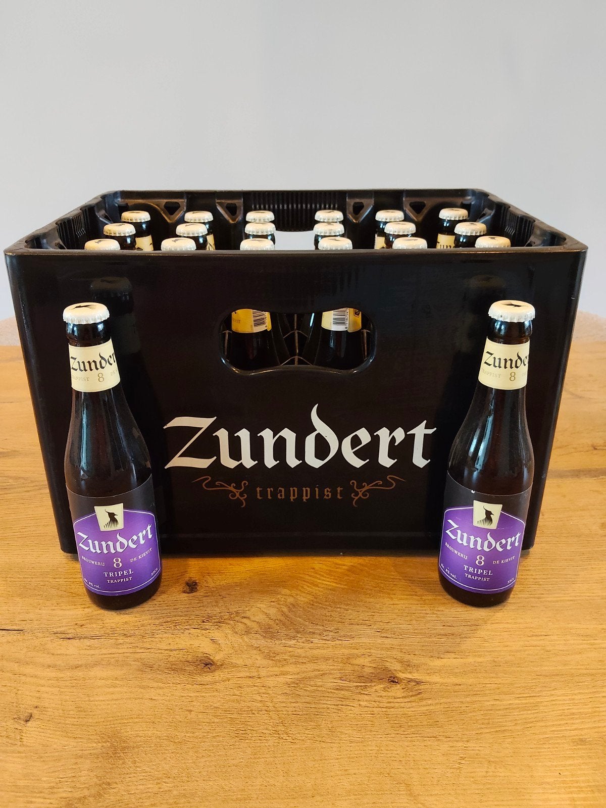 Laatste krat Zundert 8 (Tripel) trappist speciaalbier, Verzamelen, Ophalen of Verzenden, Nieuw, Flesje(s), Overige merken