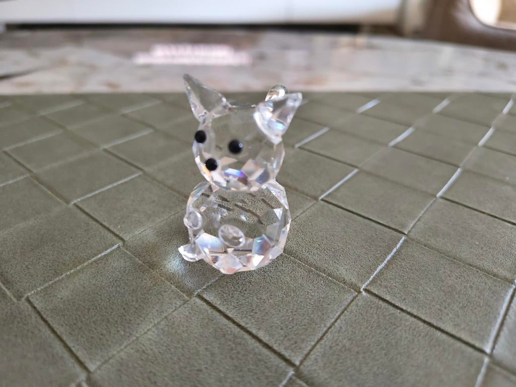Swarovski kristallen beeldje poes 4 cm hoog, Verzamelen, Swarovski, Ophalen