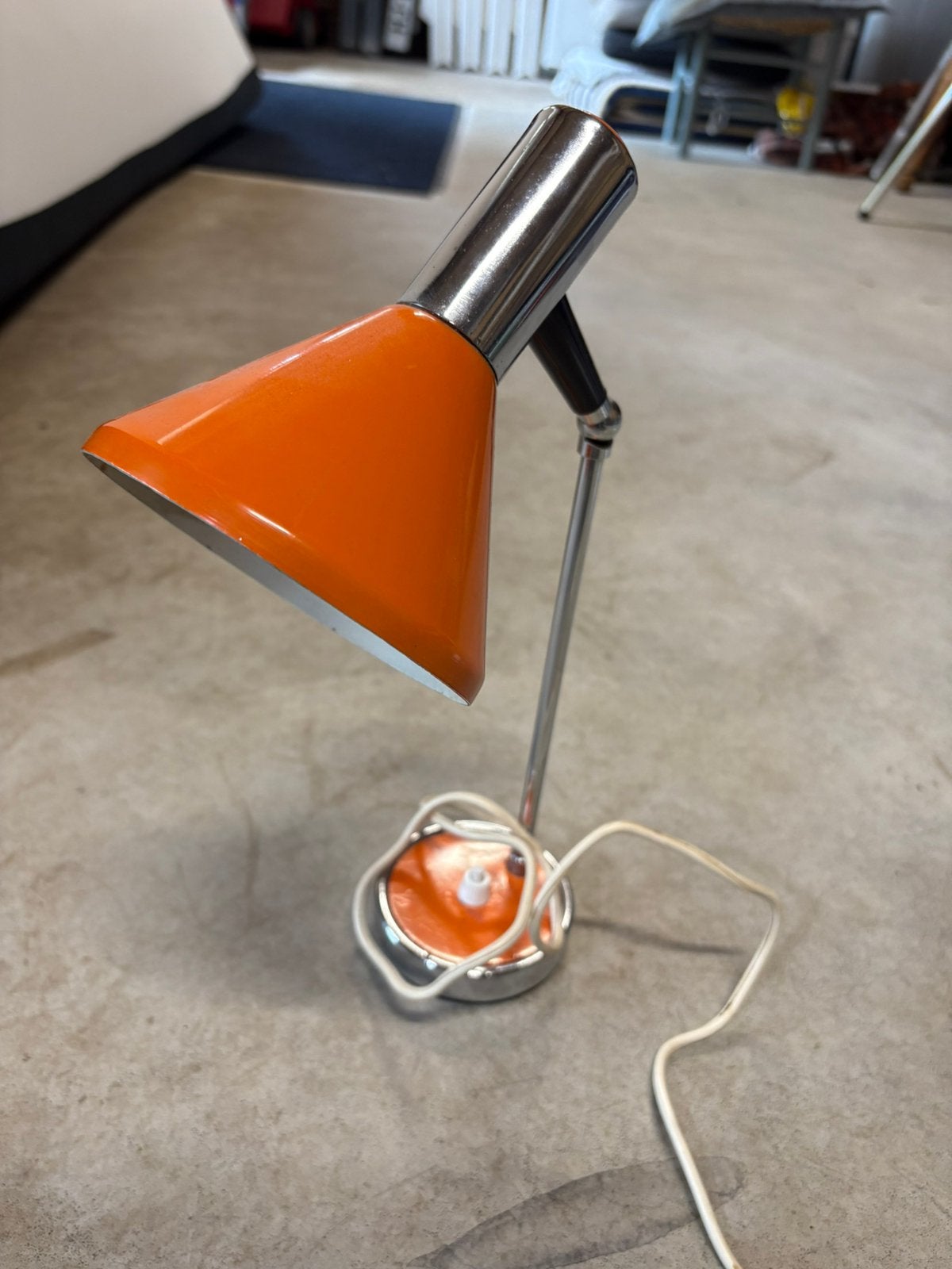 Bureaulamp vintage stylux oranje, Bureaulamp, Vintage, Oranje, Ophalen of Verzenden