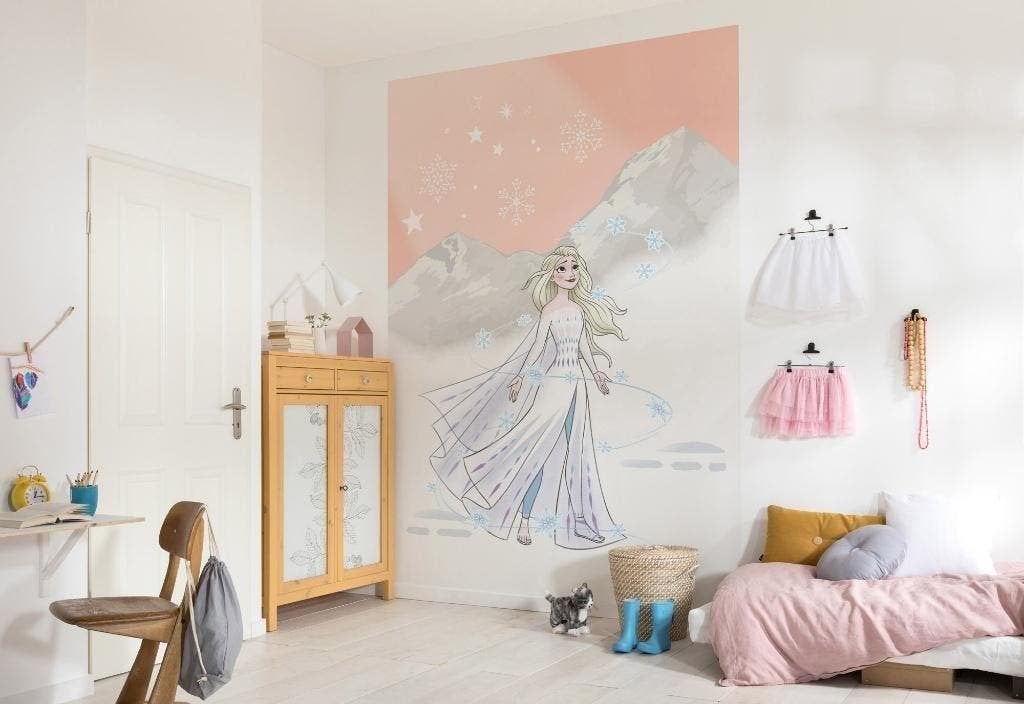 Disney Frozen Vlies Behang Elsa - 200x280 -Gratis Verzending, Verzenden