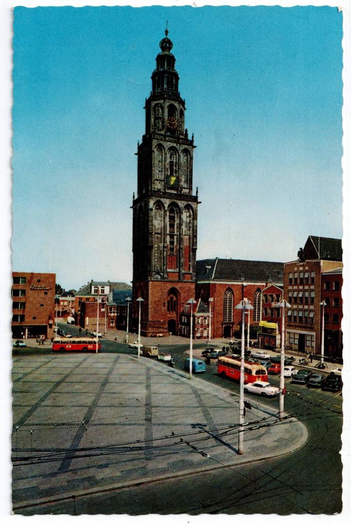 Groningen – Martinitoren. Gelopen St.  Jacobi Parochie 1963, Verzamelen, Ophalen of Verzenden, Voor 1920, Gelopen, Groningen