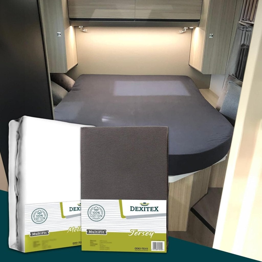Textielpakket Queensbed/Eilandbed - 1 molton met 1 jersey, Caravans en Kamperen, Dexitex.nl, Verzenden, Buurserstraat 15 A, 7481 EG,Haaksbergen