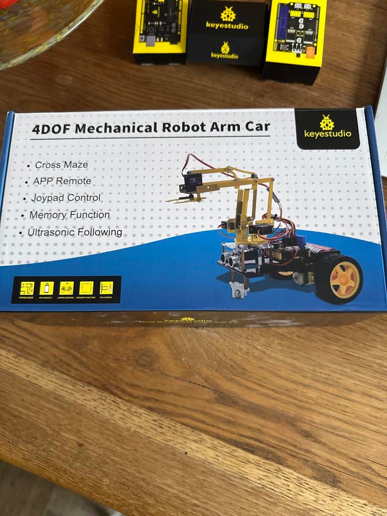 Keyestudio 4DOF Mechanische Robot Arm Auto Kit, Ophalen of Verzenden, Nieuw, Overige typen, Overige merken