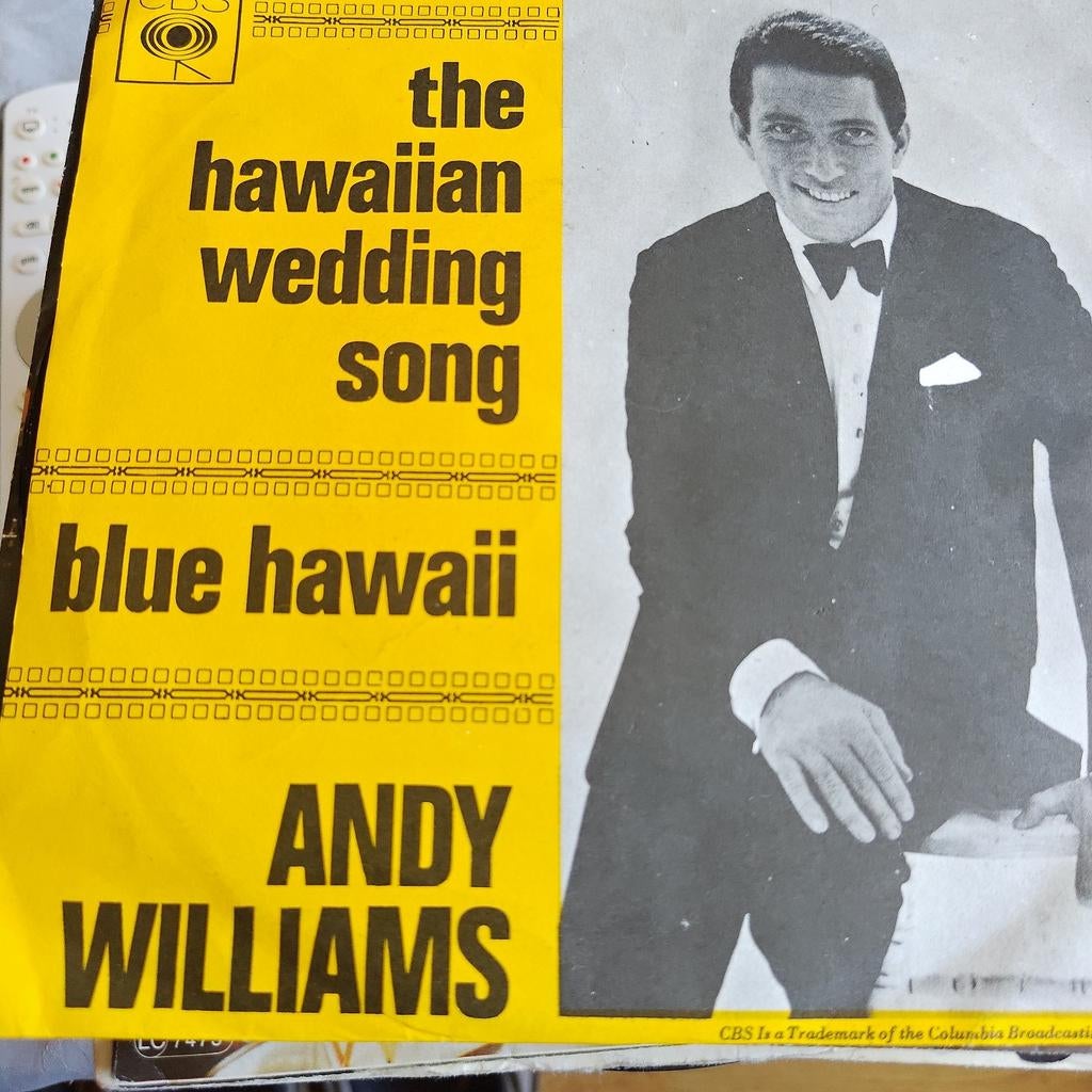 Andy Williams - The Hawaiian Wedding Song / Blue Hawaii, Cd's en Dvd's, Gebruikt, 7 inch, Single, Ophalen of Verzenden