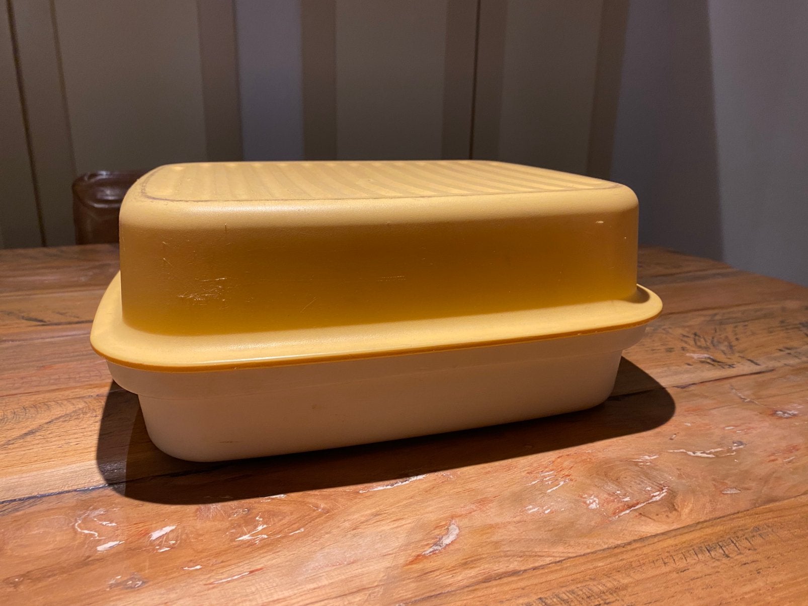 Tupperware retro brooddoos, Ophalen of Verzenden, Geel