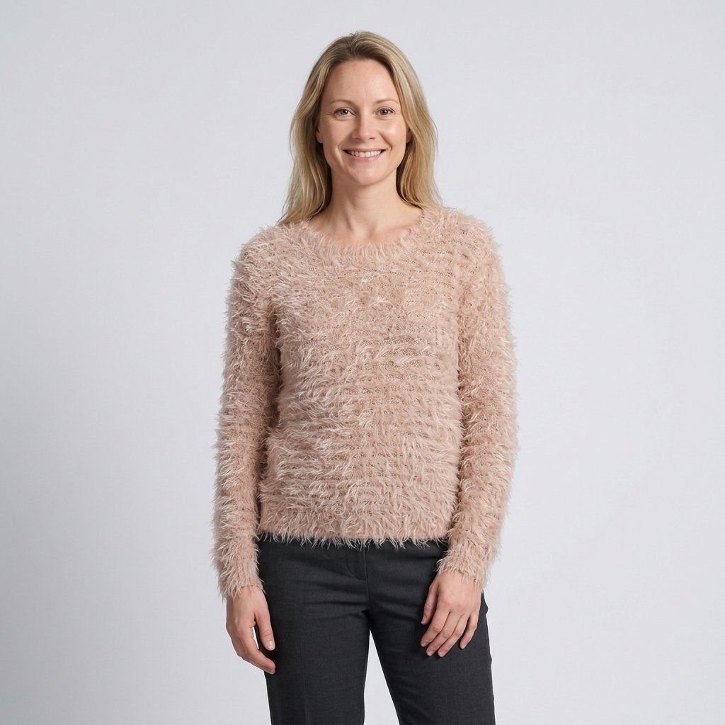 CL Essentials pluizige trui maat M, Verzenden, Zo goed als nieuw, Maat 38/40 (M), Beige