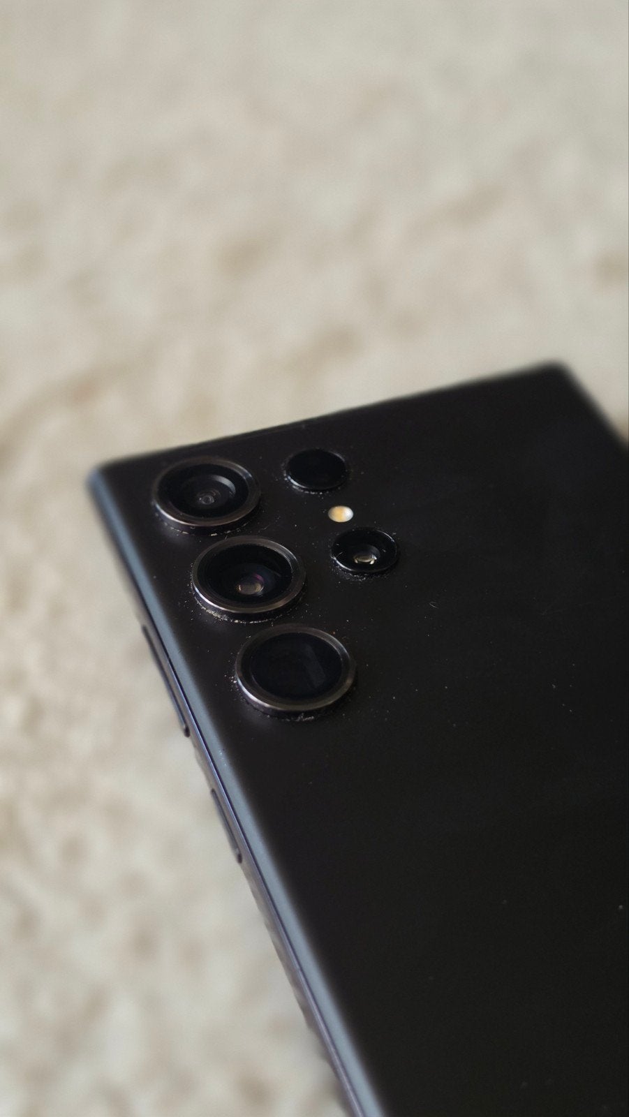MOOIE Samsung Galaxy S23 Ultra met Spigen hoesje, Zwart, Touchscreen, Ophalen of Verzenden, Zo goed als nieuw