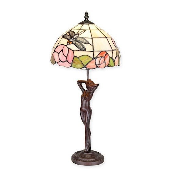 Prachtige Tiffany style lamp met naakte vrouw 55x25, Verzenden