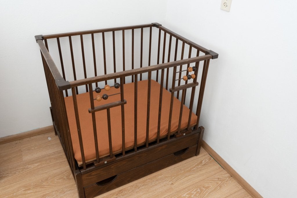 Vintage kinderbox Kibofa Hout, Kinderen en Baby's, Boxen, Ophalen, Zo goed als nieuw, Rechthoekig, In hoogte verstelbaar