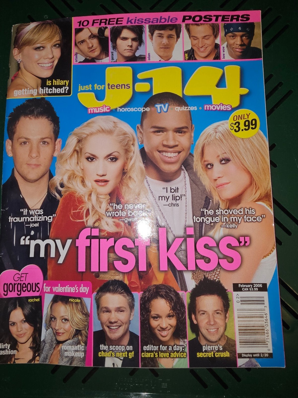 J-14 Magazine - Februari 2006 - "My First Kiss", Boeken, Ophalen of Verzenden, Gelezen, Glossy