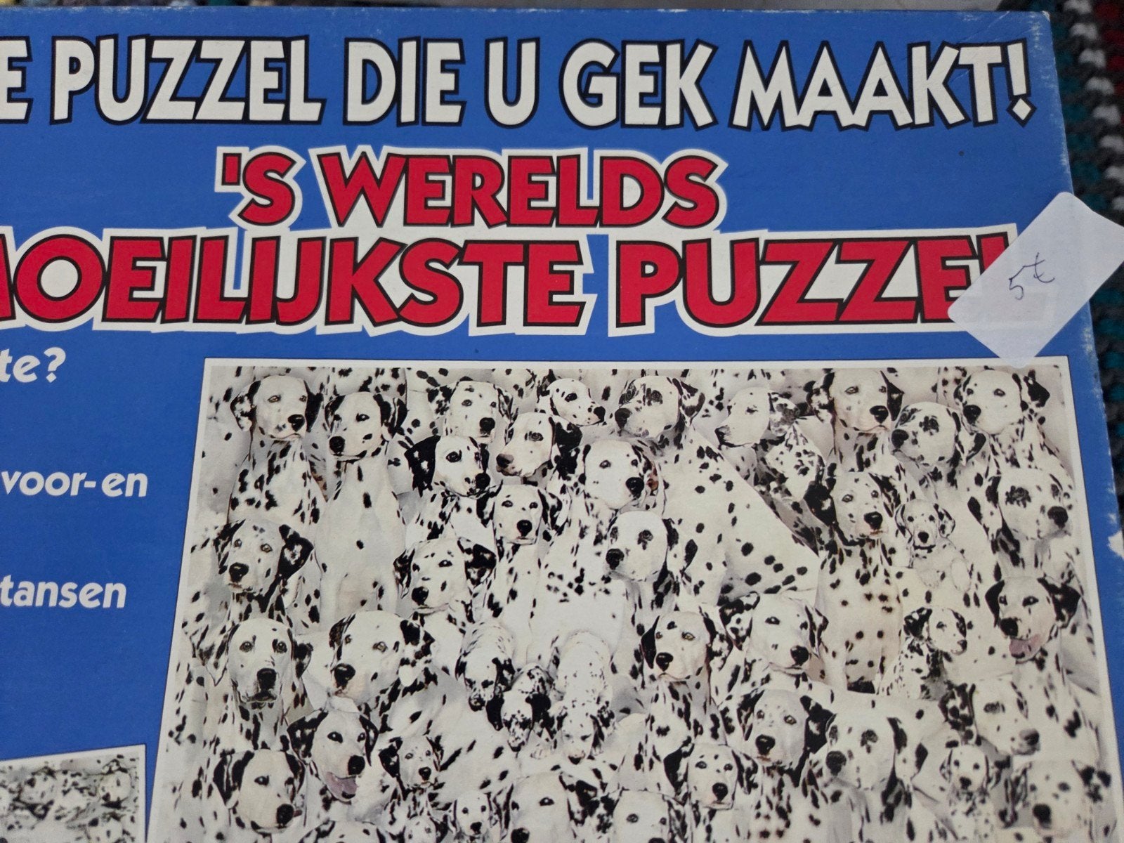 uitdaging de moeilijkste puzzel 599 stukjes, Ophalen of Verzenden, 500 t/m 1500 stukjes, Gebruikt