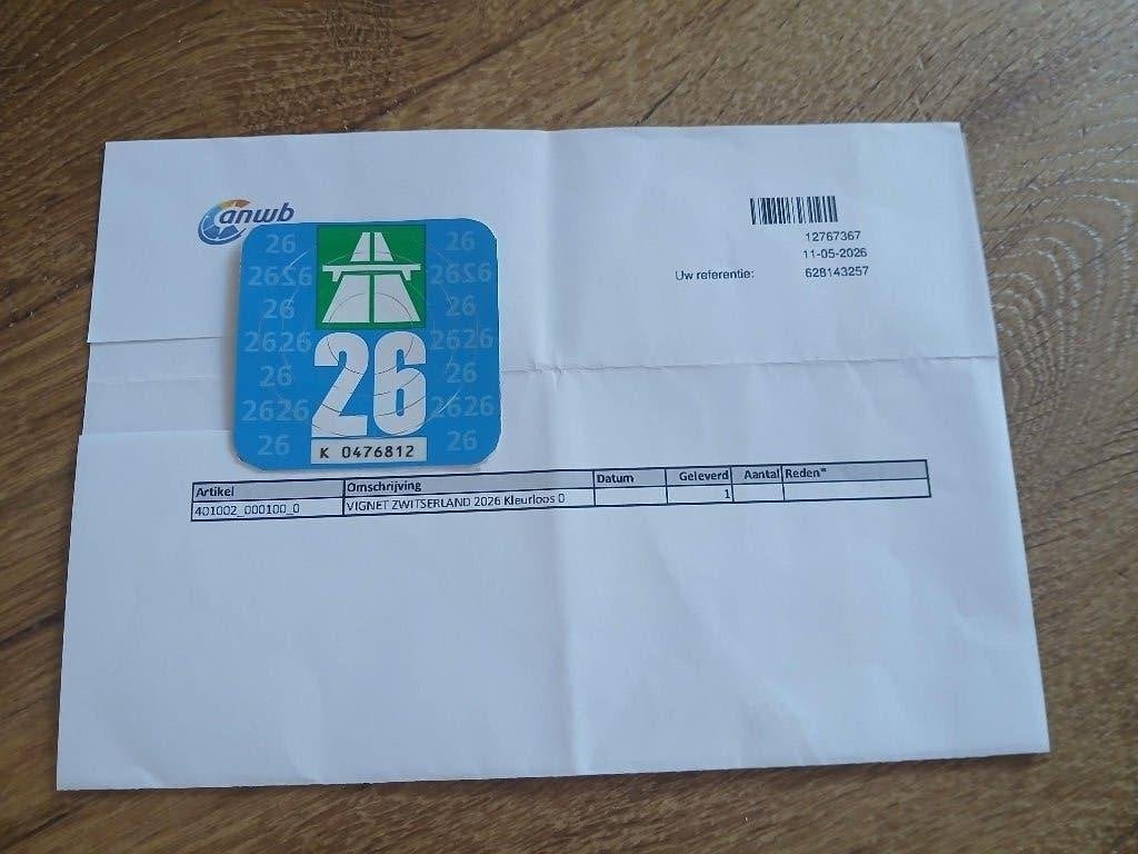 Vignet Zwitserland 2026, beschikbaar vanaf 28-8, Tickets en Kaartjes, Autovignetten, Drie personen of meer