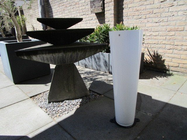 IKEA grote melkglas design VAAS van 70 cm. in perfecte staat, Huis en Inrichting, Woonaccessoires | Vazen, Ophalen, Handgemaakt