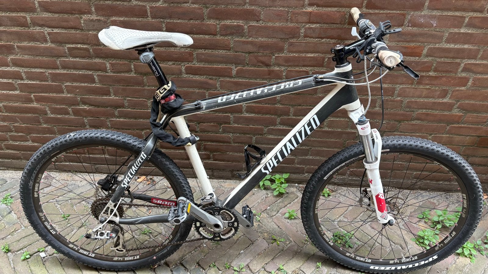 Specialized Mountainbike carbon wit, Fietsen en Brommers, Fietsen | Mountainbikes en ATB, Gebruikt, Hardtail, Schijfrem, Ophalen