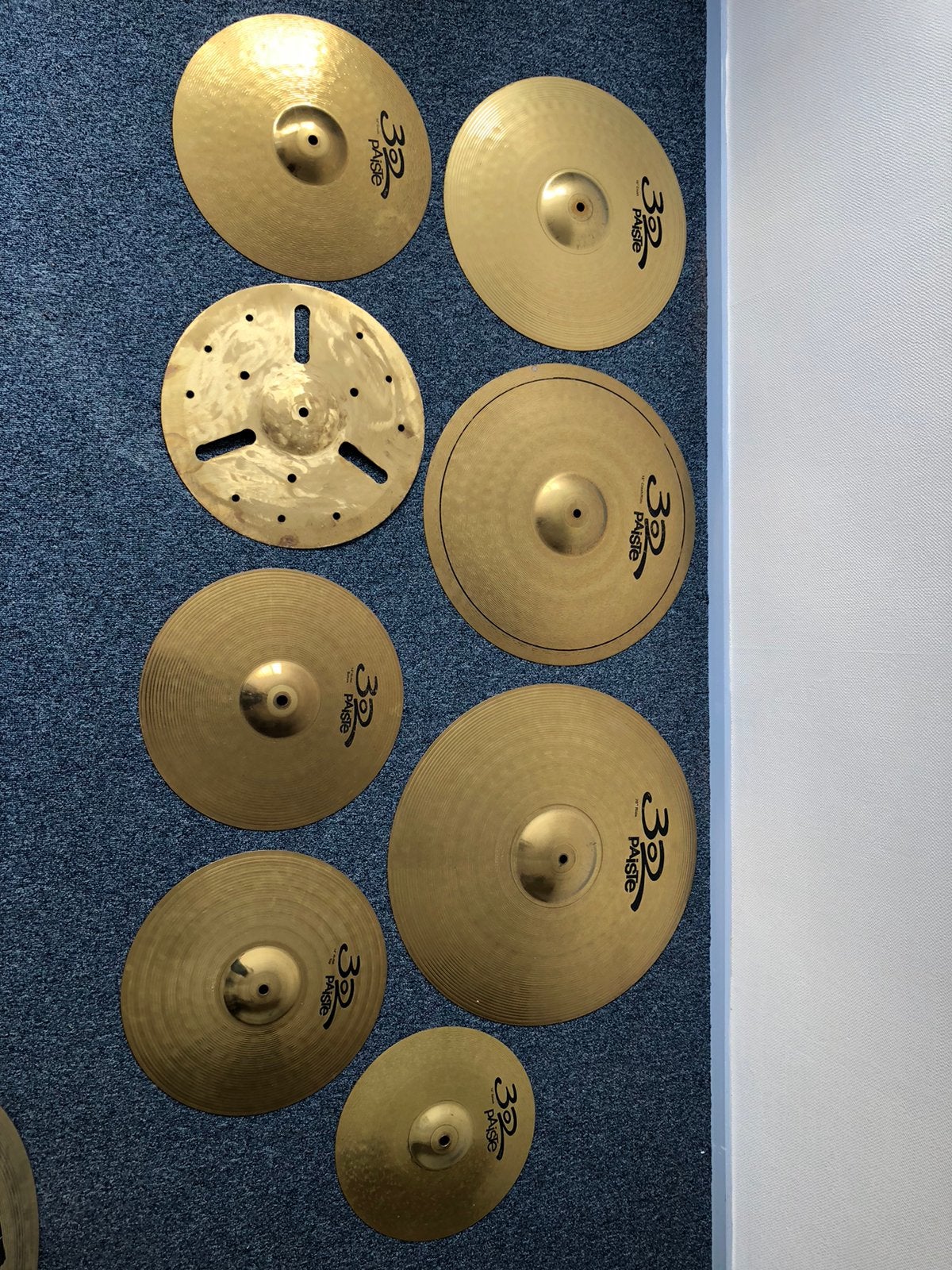 7 delig Paiste 302 bekkenset, Ophalen of Verzenden, Zo goed als nieuw