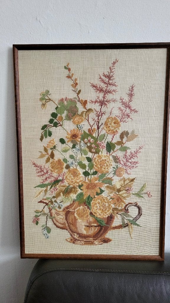 Leuke Gobelin Handgeweven met lijst, Ophalen