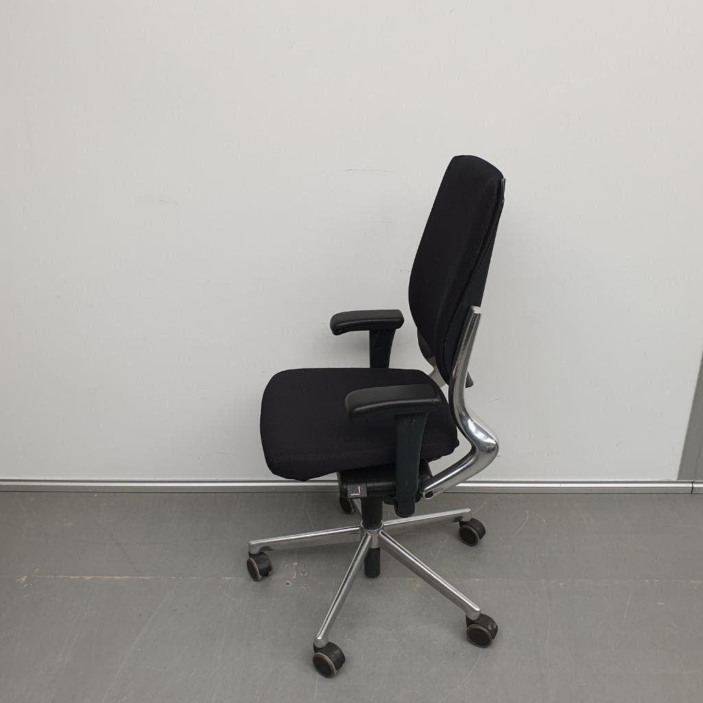 Ahrend 230 bureaustoel - nieuwe stof zwart kantoor stoel, Ophalen, Gebruikt, Zwart