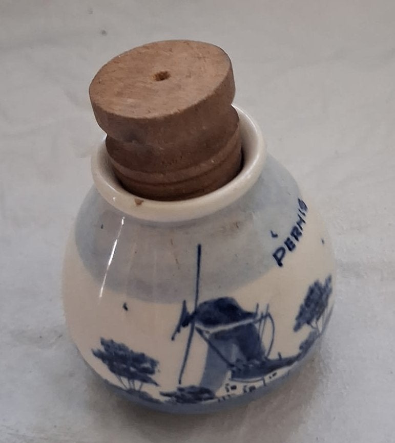 Delfts blauw aardewerk flesje, Ophalen of Verzenden