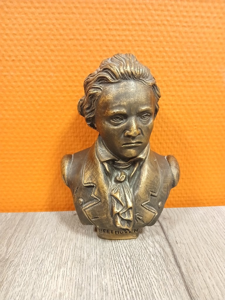 Buste van Ludwig van Beethoven, Antiek en Kunst, Kunst | Beelden en Houtsnijwerken, Overige onderwerpen, Minder dan 20 cm, Buste