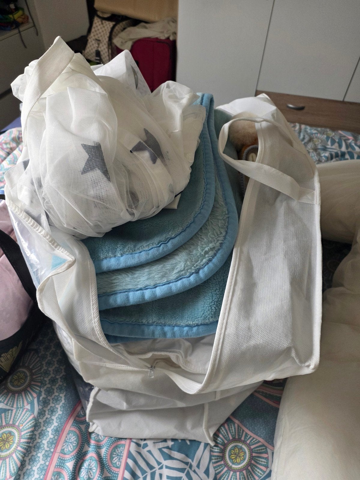 Grote zak met baby- en peuterbeddengoed, Kinderen en Baby's, Ophalen